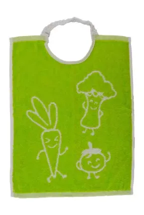 Bavoir à collerette Légumos (Anis, 30x40)