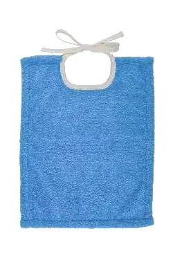 Bavoir à lacette microfibre (Bleu Roy)