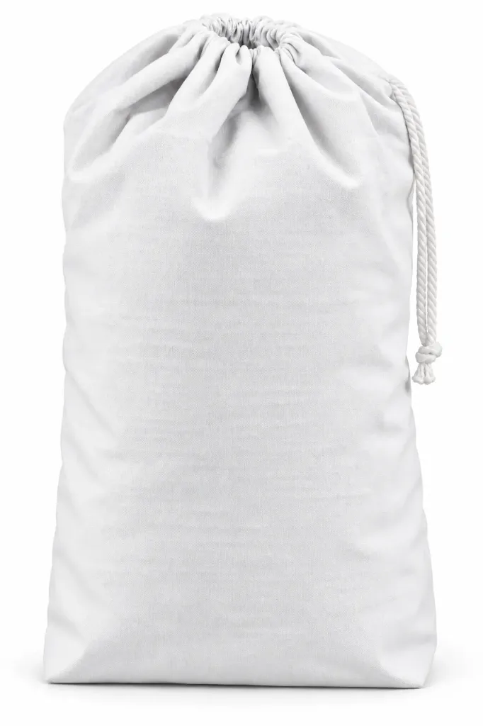 Sac à linge fond plat 100% polyester 170 gr/m² avec poignée de fond