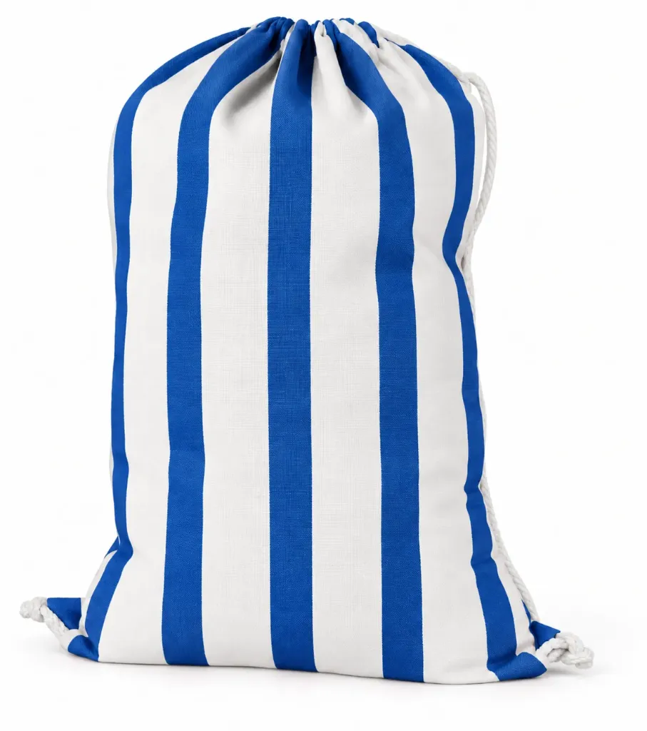Sac à linge fond plat 100% polyester 170 gr/m² avec poignée de fond
