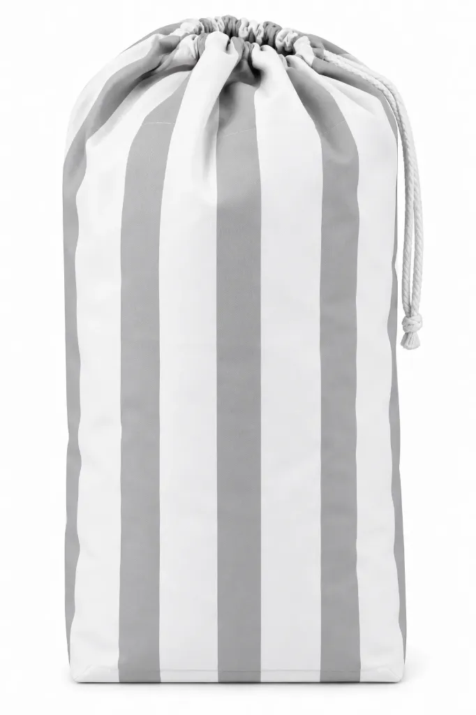 Sac à linge fond plat 100% polyester 170 gr/m² avec poignée de fond