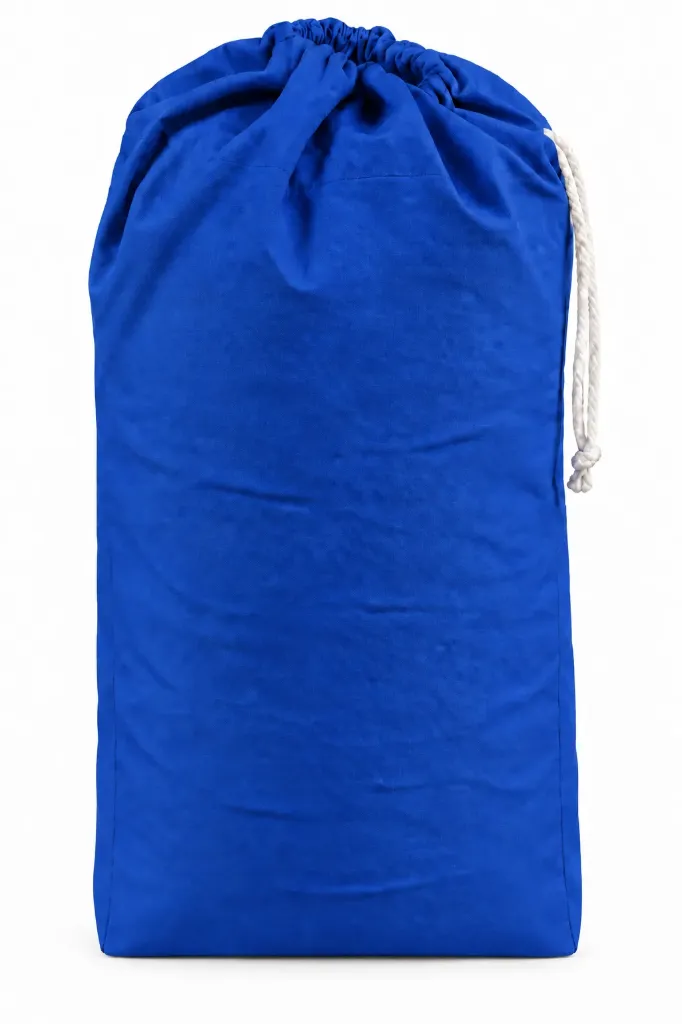 Sac à linge fond plat 100% polyester 170 gr/m² avec poignée de fond