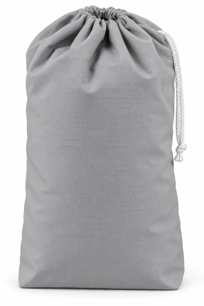 Sac à linge fond plat 100% polyester 170 gr/m² avec poignée de fond