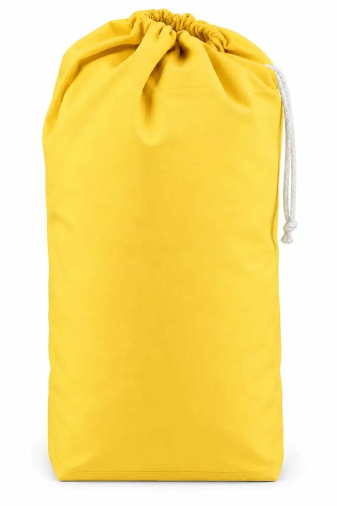 Sac à linge fond plat 100% polyester 170 gr/m² avec poignée de fond