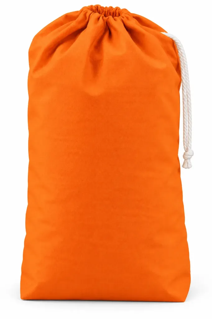 Sac à linge fond plat 100% polyester 170 gr/m² avec poignée de fond